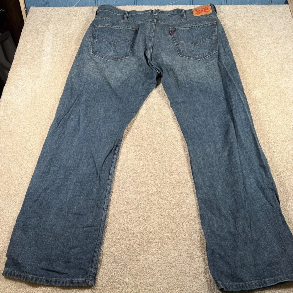 Levi's 569 Loose‎ Straight Jeans Mens 40x32 (FITS 40x31) Blue Denim Relaxed Fit
